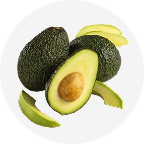 Group of avocados