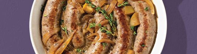 Skillet-Braised Beer Brats