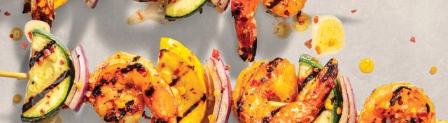 Shrimp and Veggie Kabobs