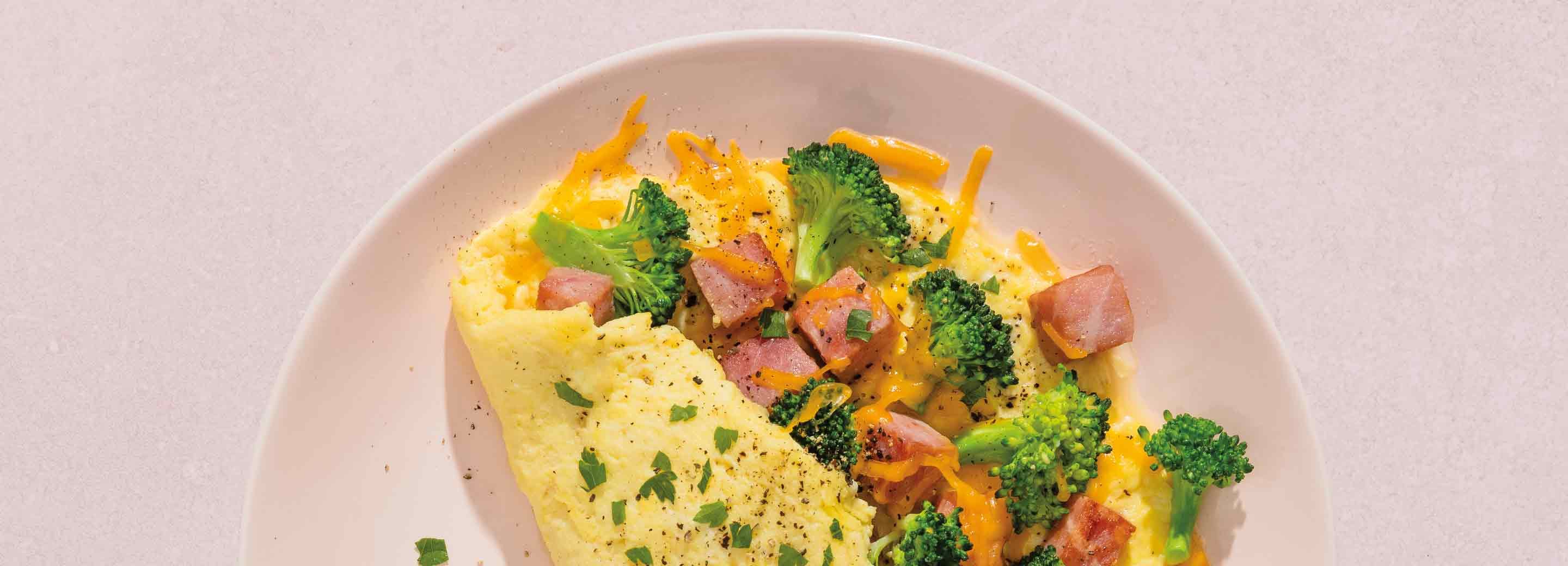 Green Broccoli, Eggs and Ham