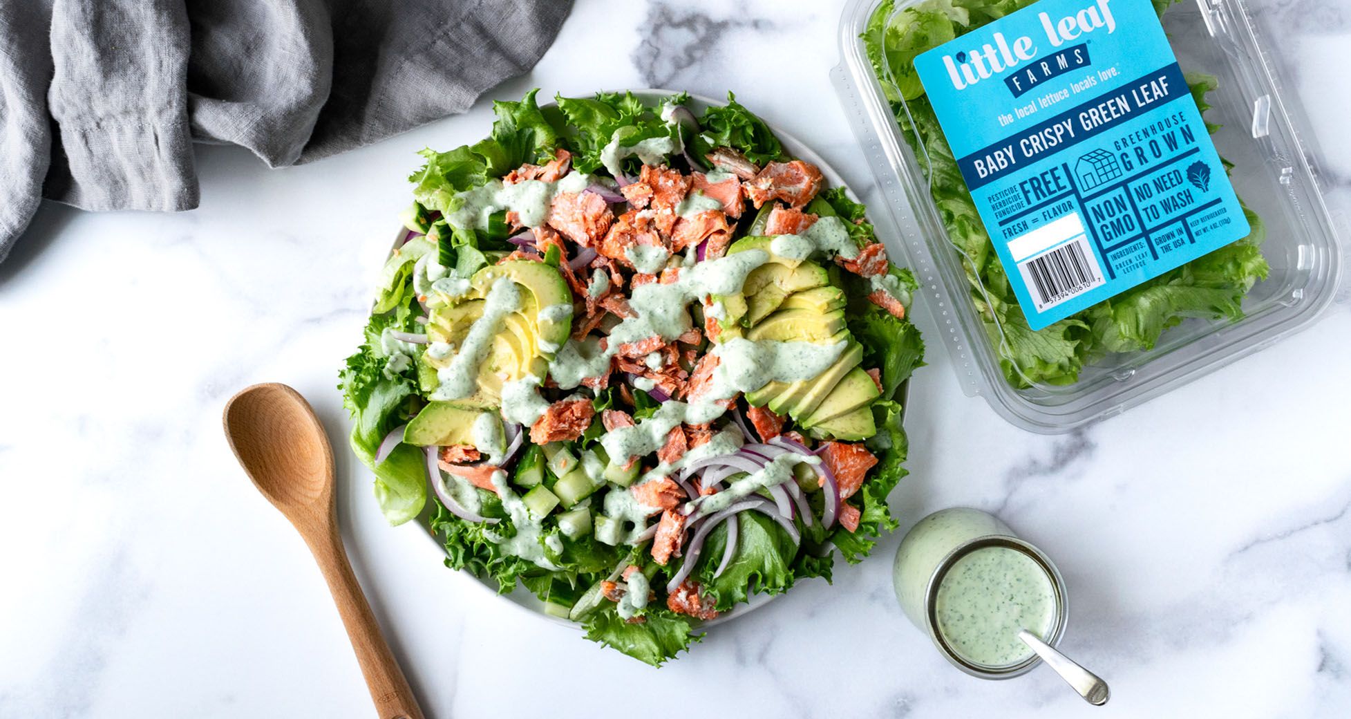 Green Goddess Salmon Salad