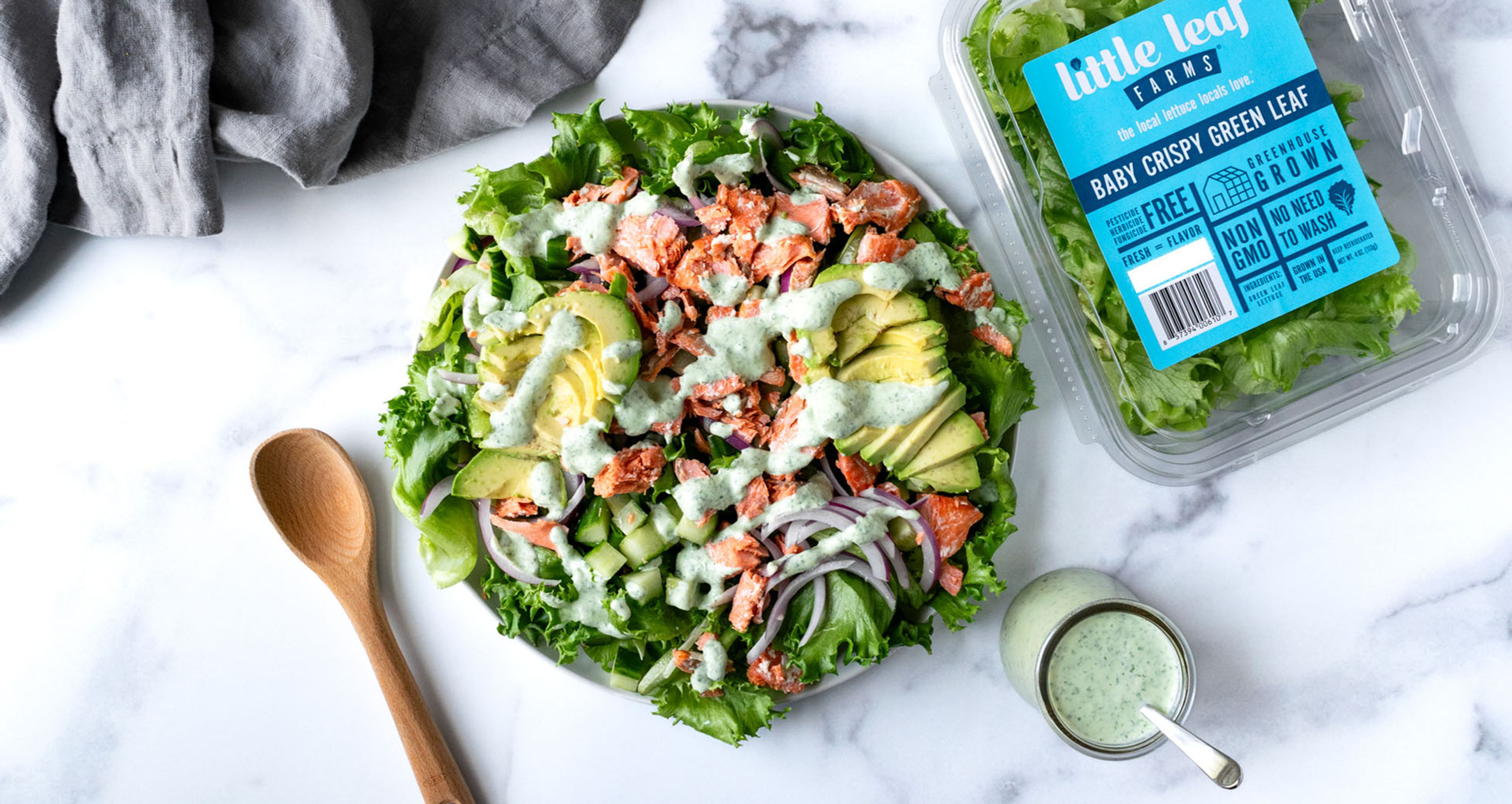 Green Goddess Salmon Salad
