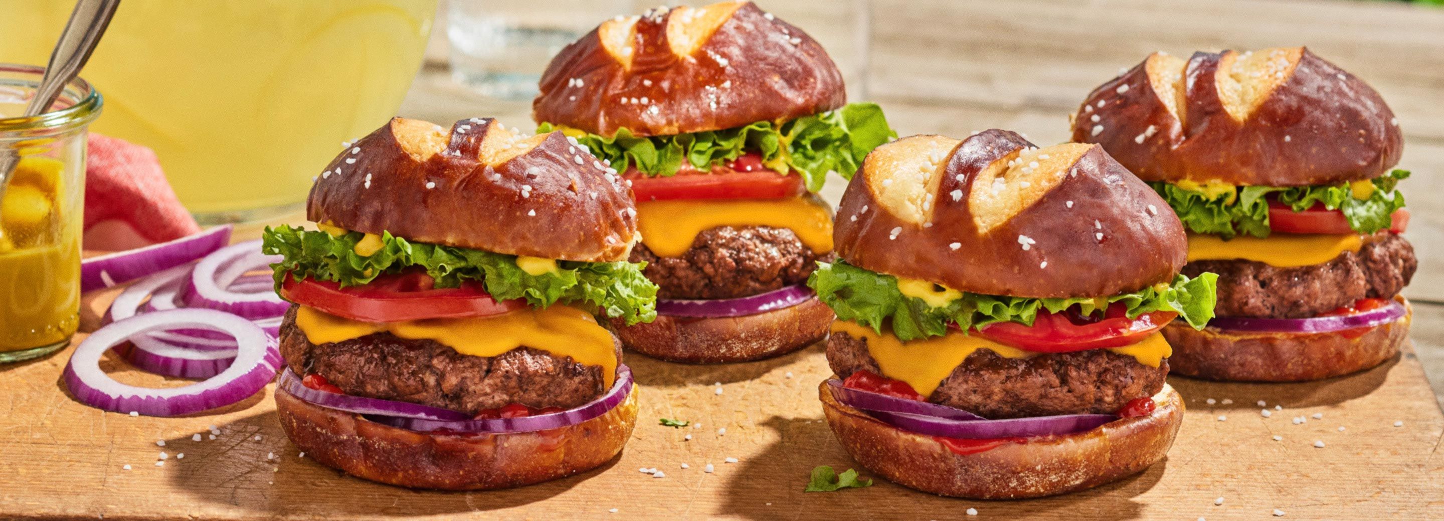 Pretzel Bun Cheeseburger | Schnucks