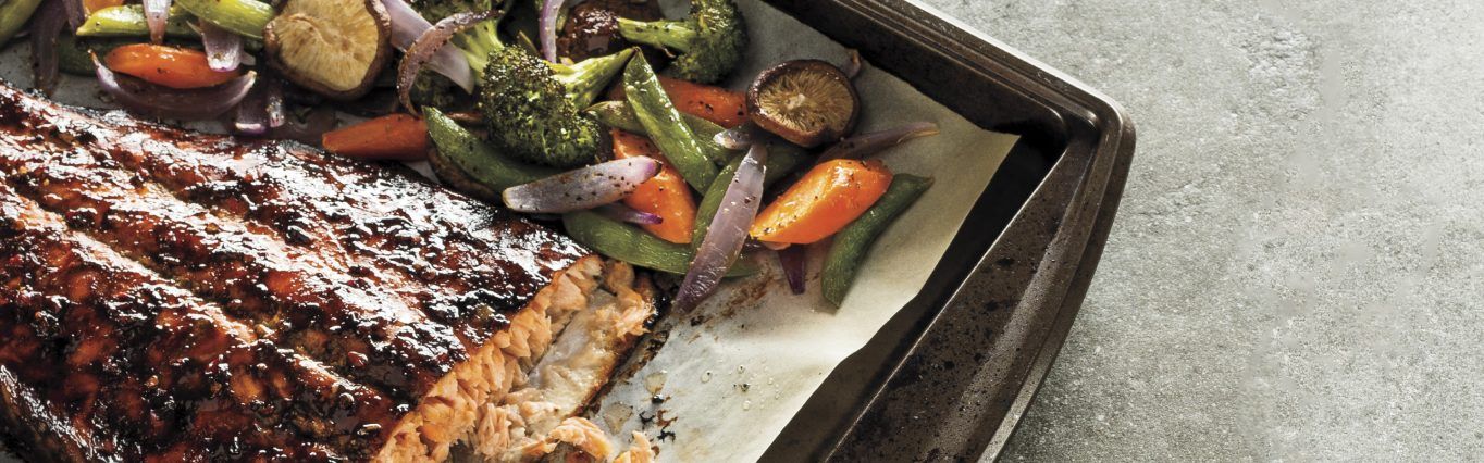 Roasted Asian-Glazed Salmon & Veggies