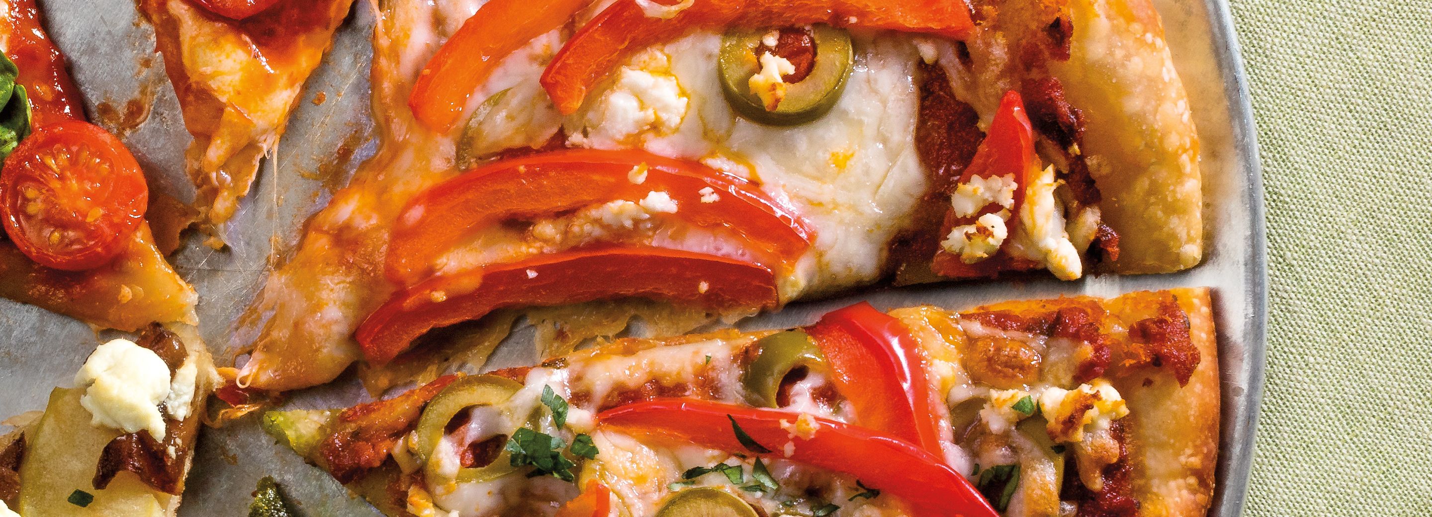 Mixed-Up Mediterranean Pizza Pie