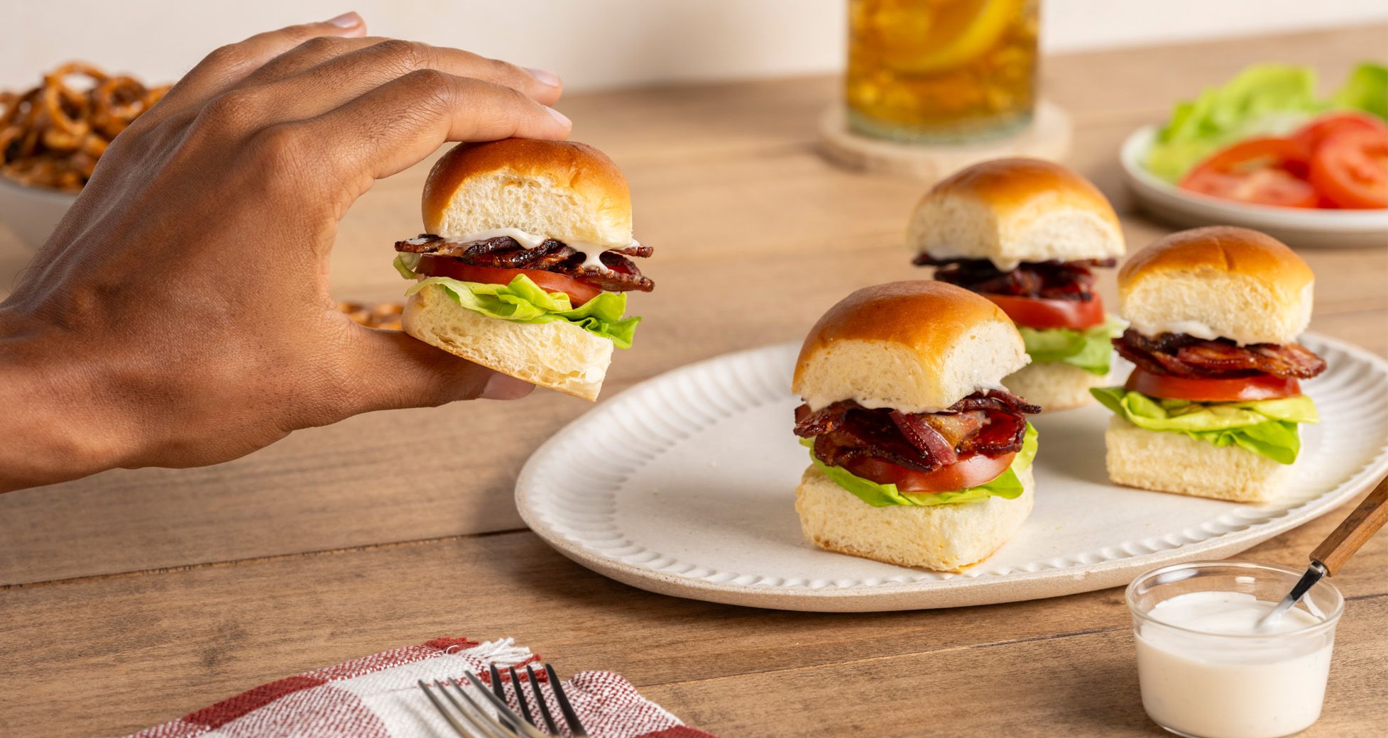 BLT Sliders with Ranch