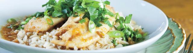 Soy-Ginger Steamed Tilapia