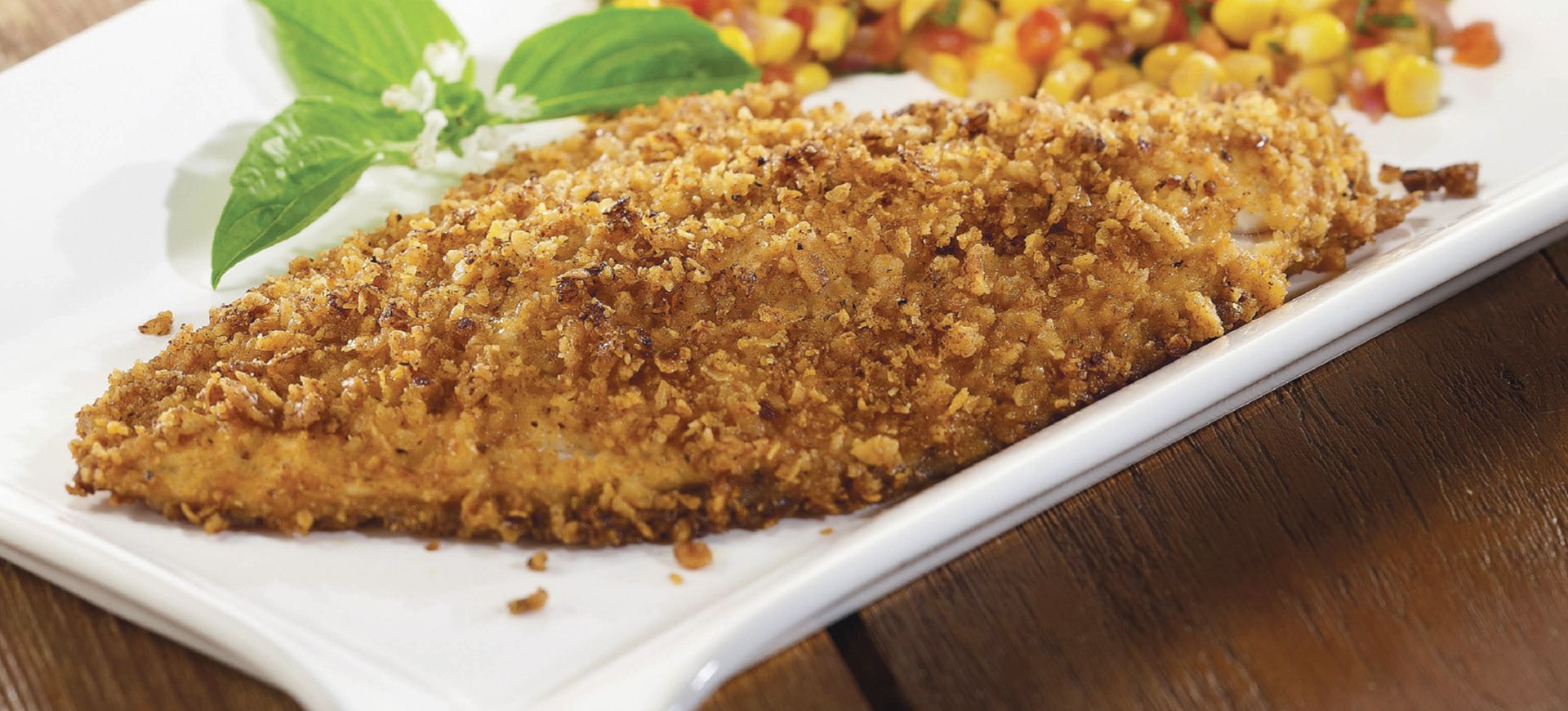 Crunchy Cajun Catfish with Skillet Succotash
