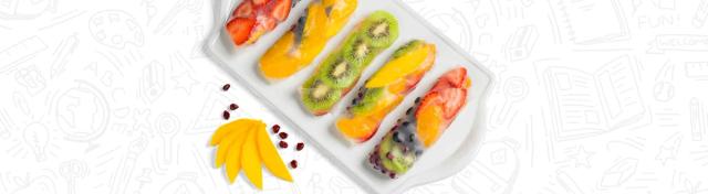Fruity Rainbow Spring Rolls