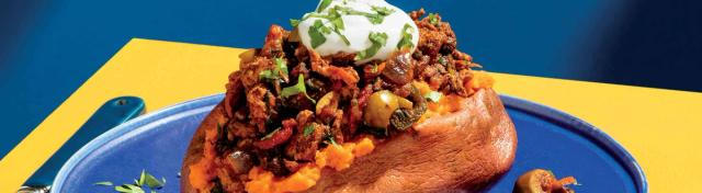 Picadillo Stuffed Sweet Potato