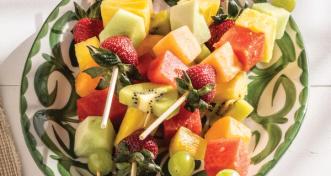 Rainbow Fruit Kabobs