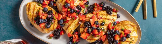 Chicken With Berry Salsa