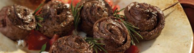 Pinwheel Steak Skewers