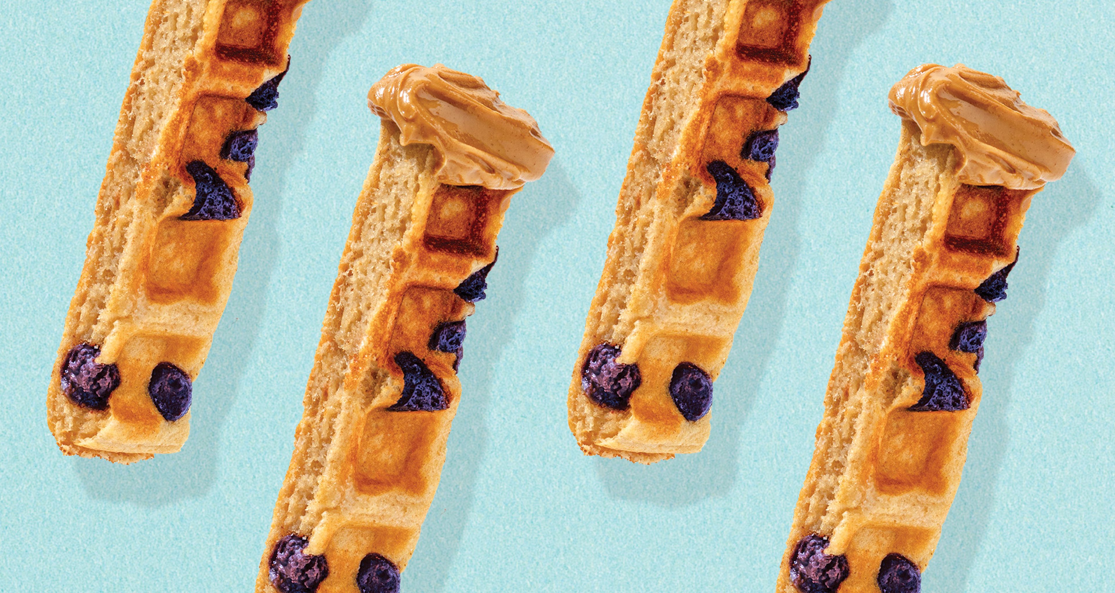 Chocolate Chip Protein Waffle Sticks + Peanut Butter Dip