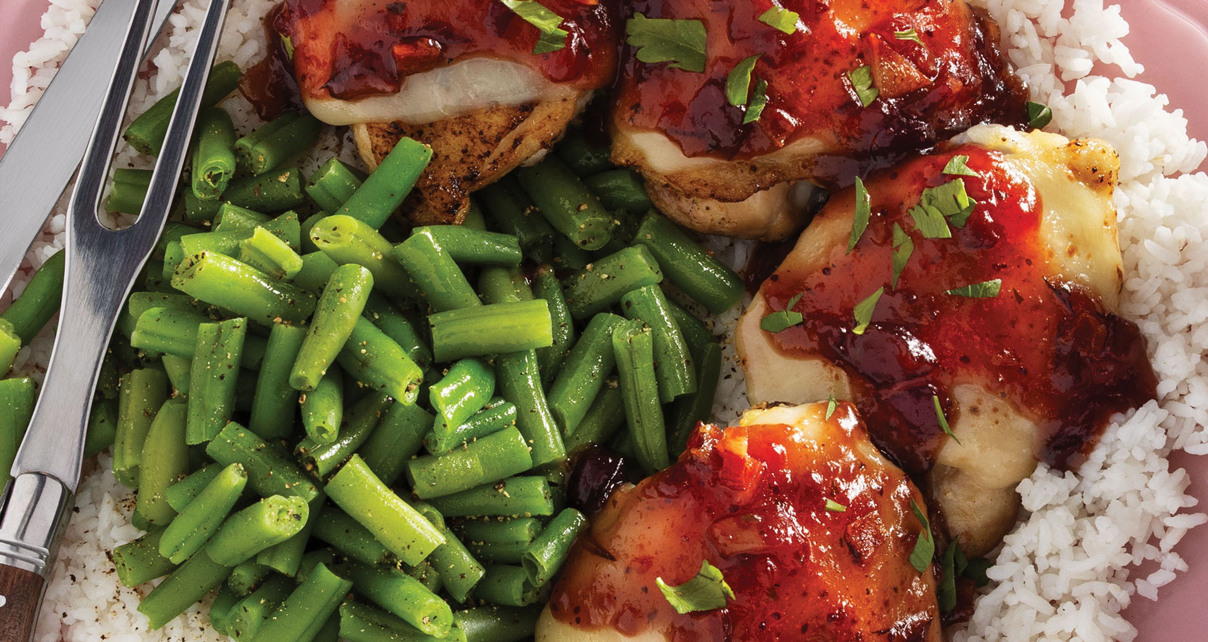 Mozzarella Chicken With Cranberry-Bacon Sauce