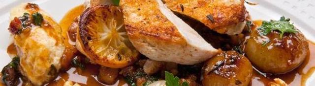 Roasted Chicken Breast With California Walnuts, Dates & Olives