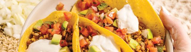 Slow Cooker Veggie Tacos with Lentils