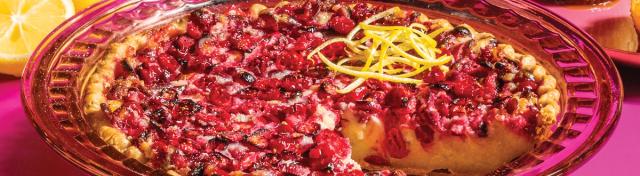 Lemon-Cranberry Chess Pie