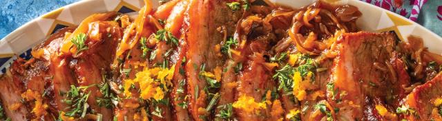 Slow Cooker Brisket With Orange-Herb Gremolata