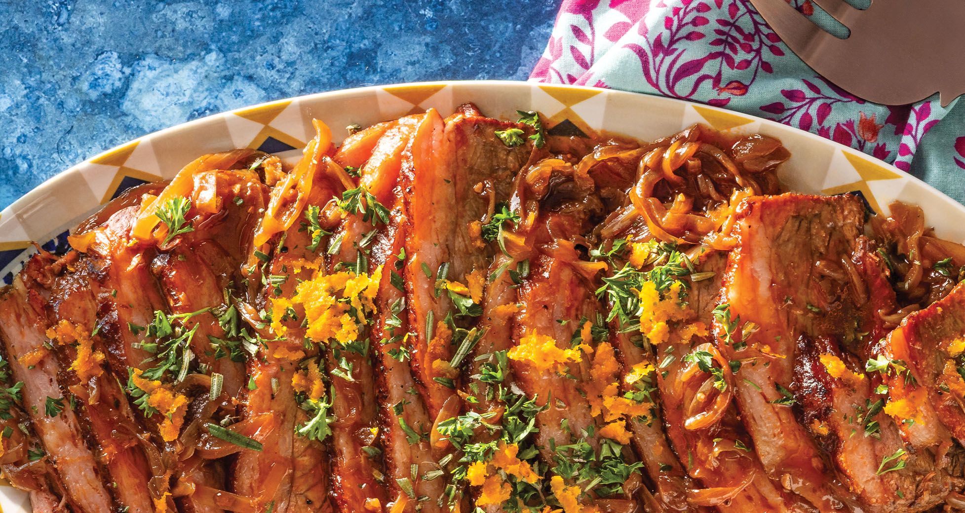 Slow Cooker Brisket With Orange-Herb Gremolata