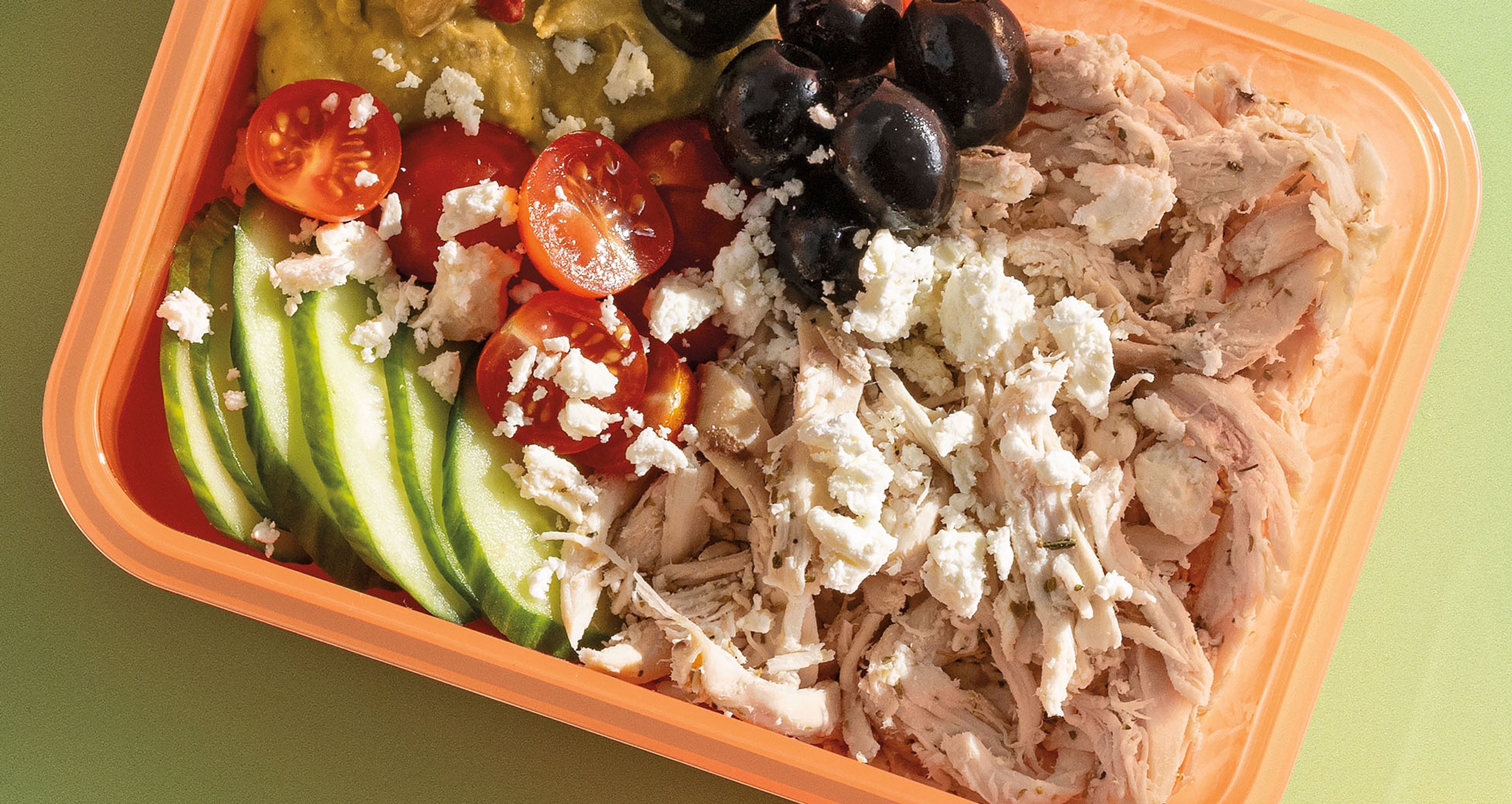 Greek Chicken-and-Feta Lunch Box