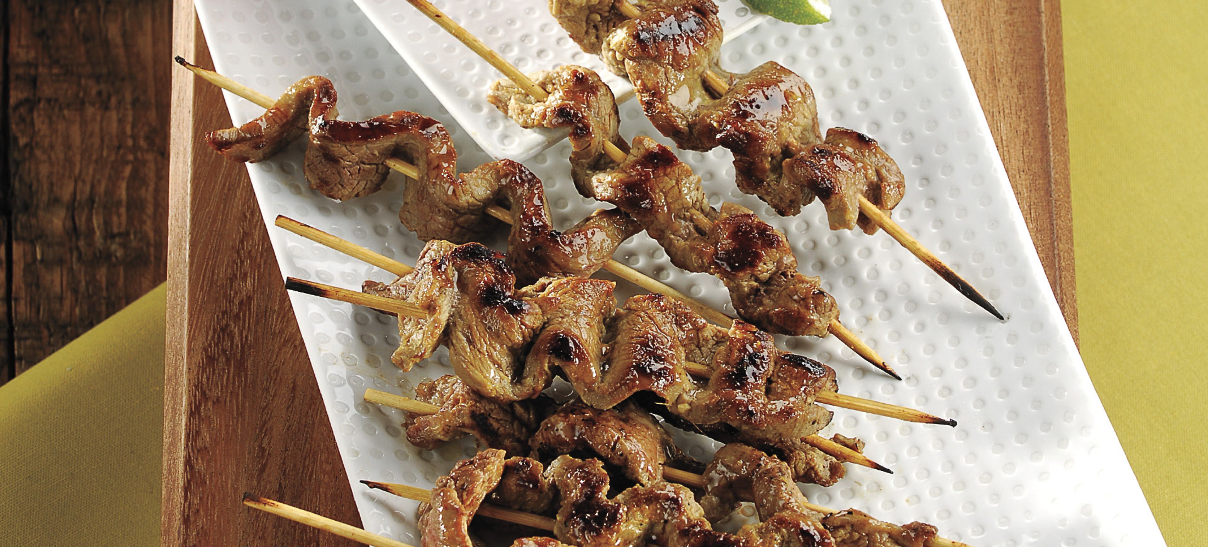 Beef Satay with Peanut Dipping Sauce