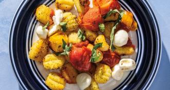 Sheet-Pan Caprese Gnocchi