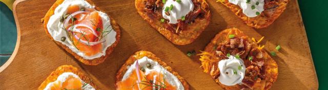 Loaded Hash-Brown Patties