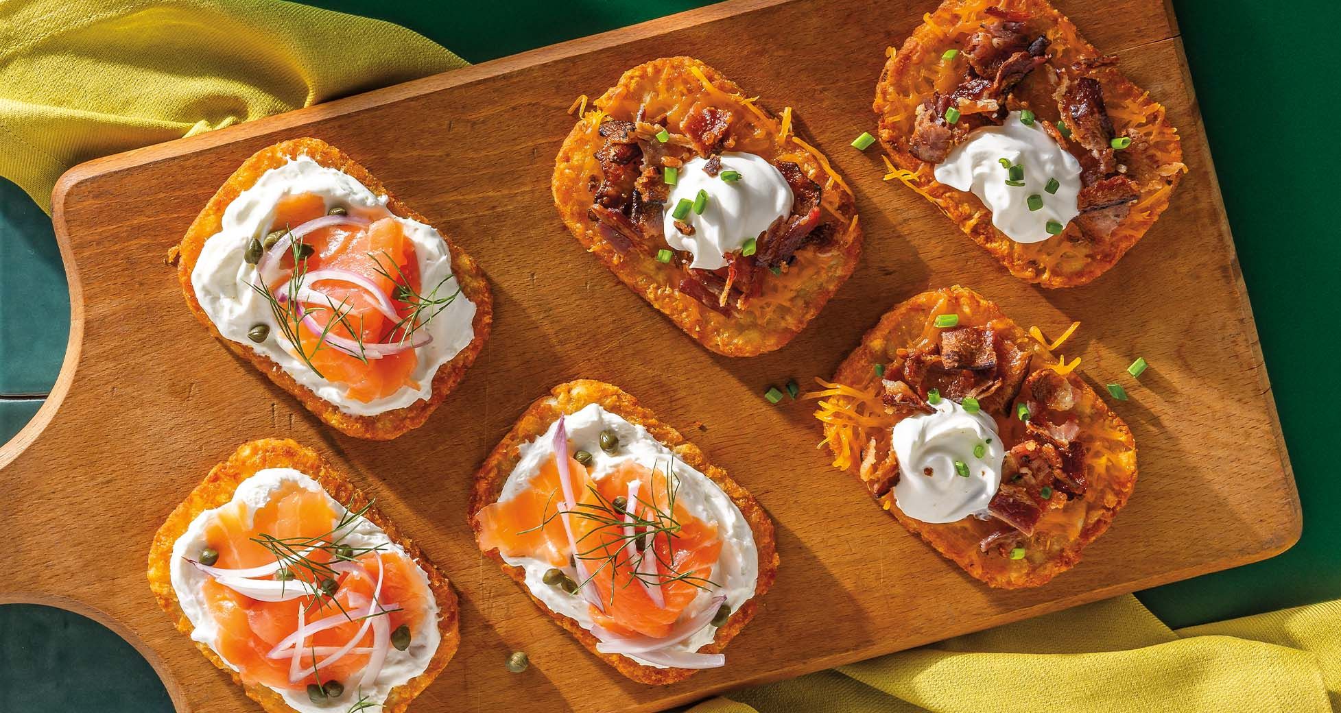 Loaded Hash-Brown Patties