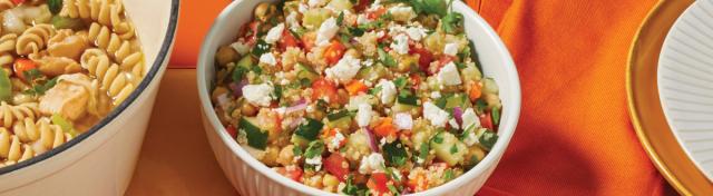 Mediterranean Quinoa Chickpea Salad