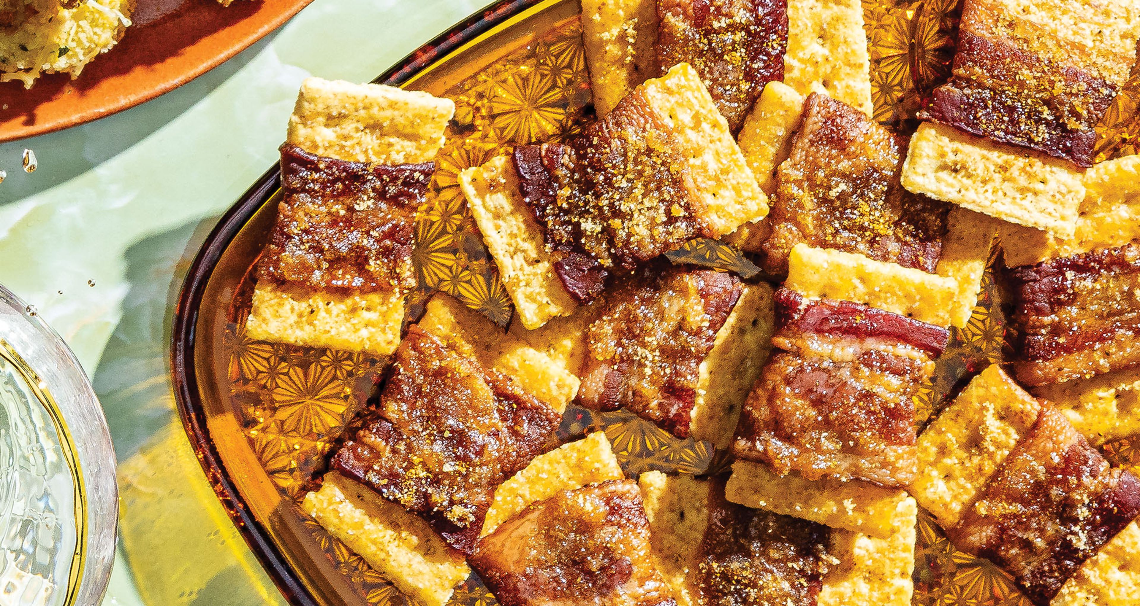 Bacon Bow-Tie Crackers