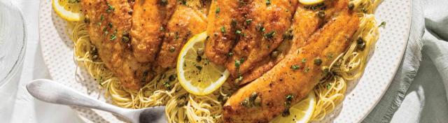 Tilapia Piccata & Cacio e Pepe