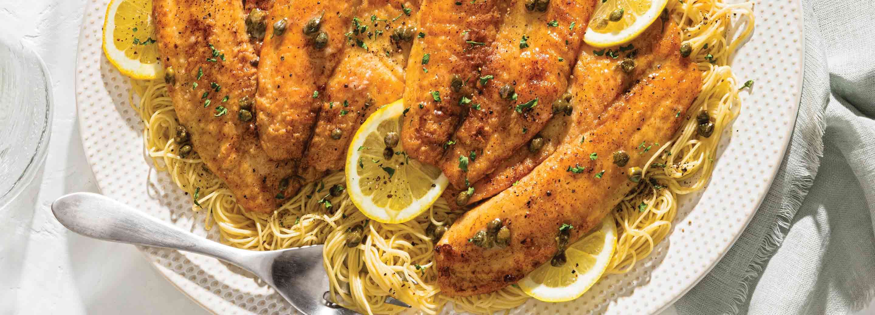 Tilapia Piccata & Cacio e Pepe | Schnucks