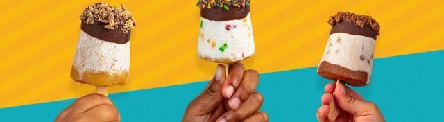 Chocolate-Dipped Applesauce Yogurt Pops