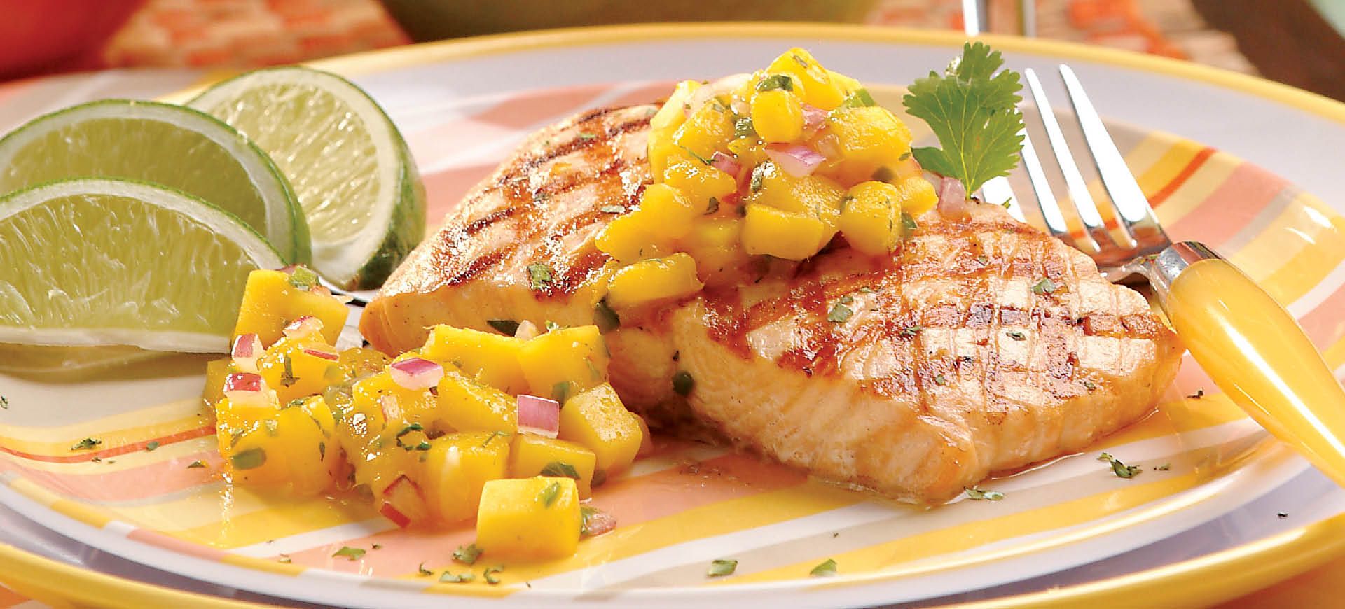 Grilled Salmon with Mango Relish | Schnucks