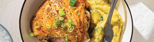 Honey-Garlic Chicken & Polenta