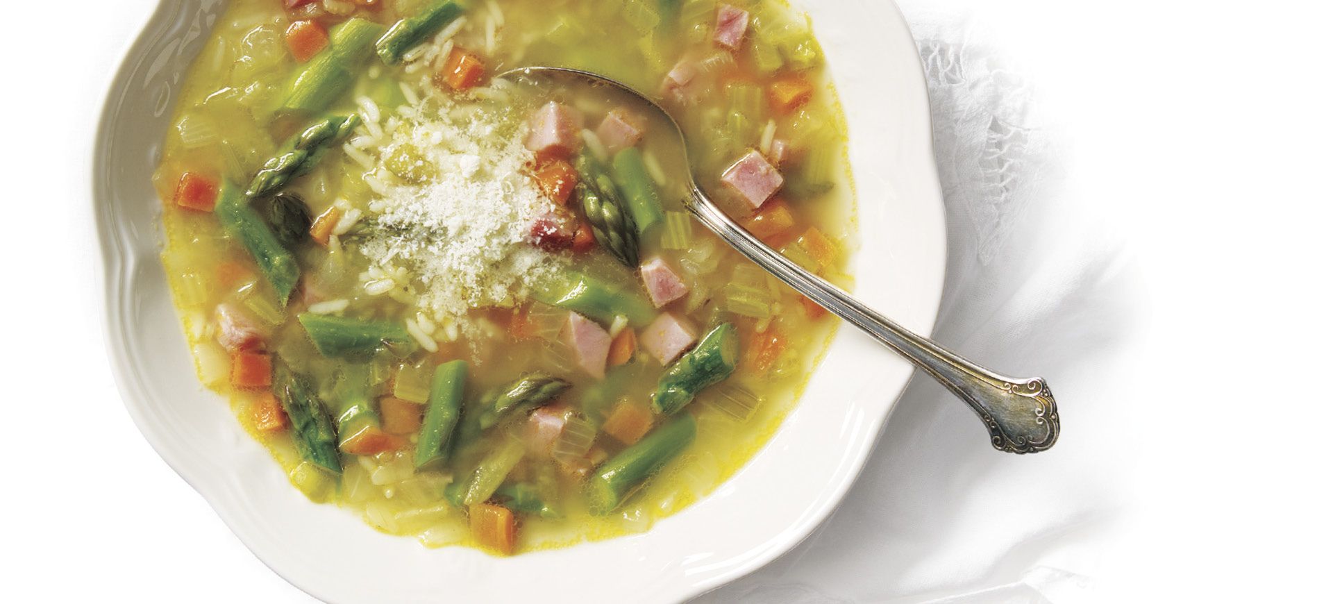 Asparagus & Rice Soup