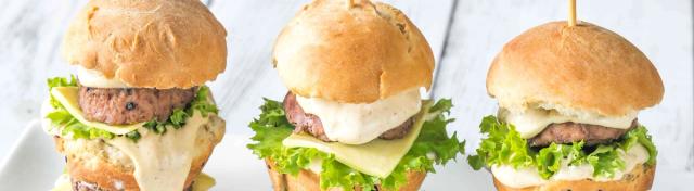 Caesar Sliders on a Stick