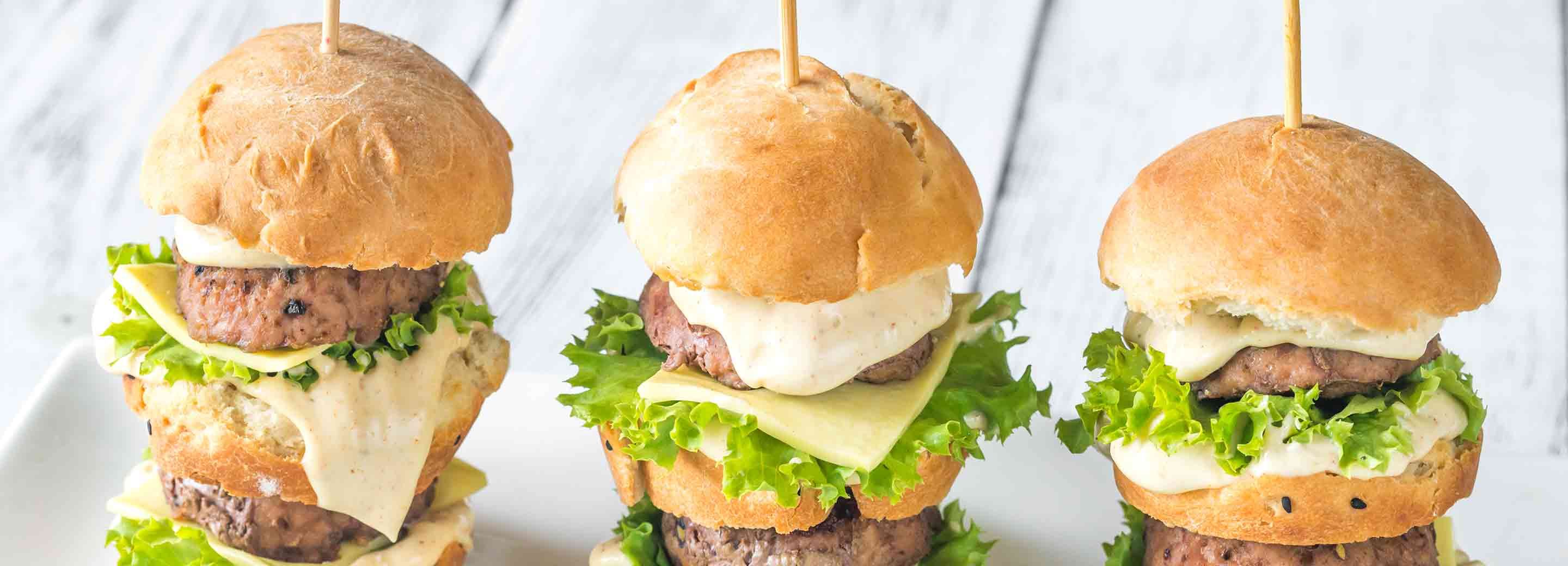 Caesar Sliders on a Stick