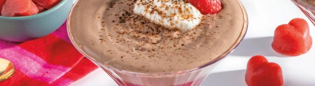 Silky, Protein-Packed Mousse With Tart Raspberry Coulis