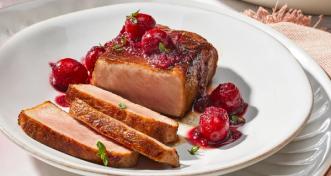 Sweet Cranberry Pork Chops