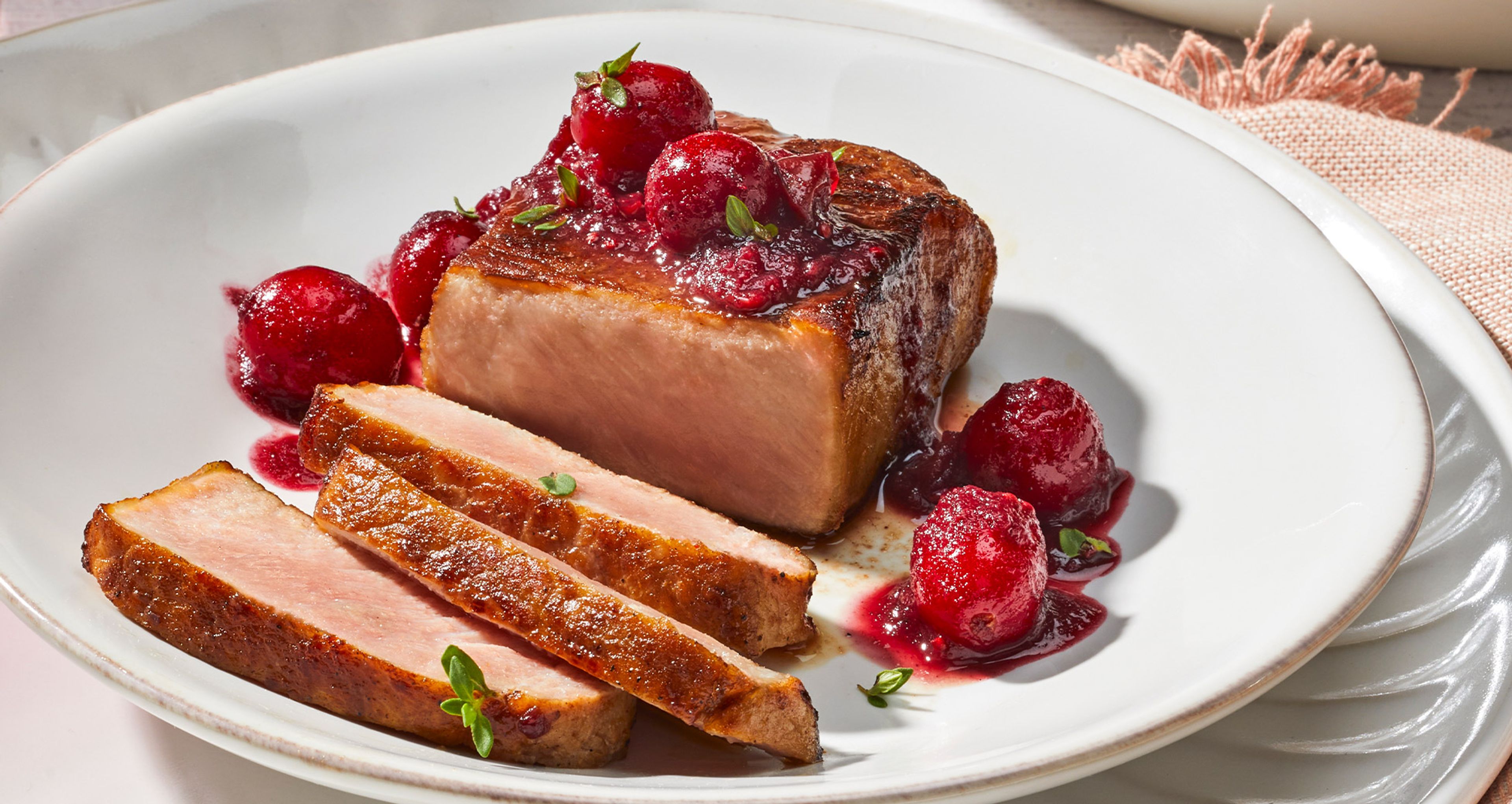 Sweet Cranberry Pork Chops