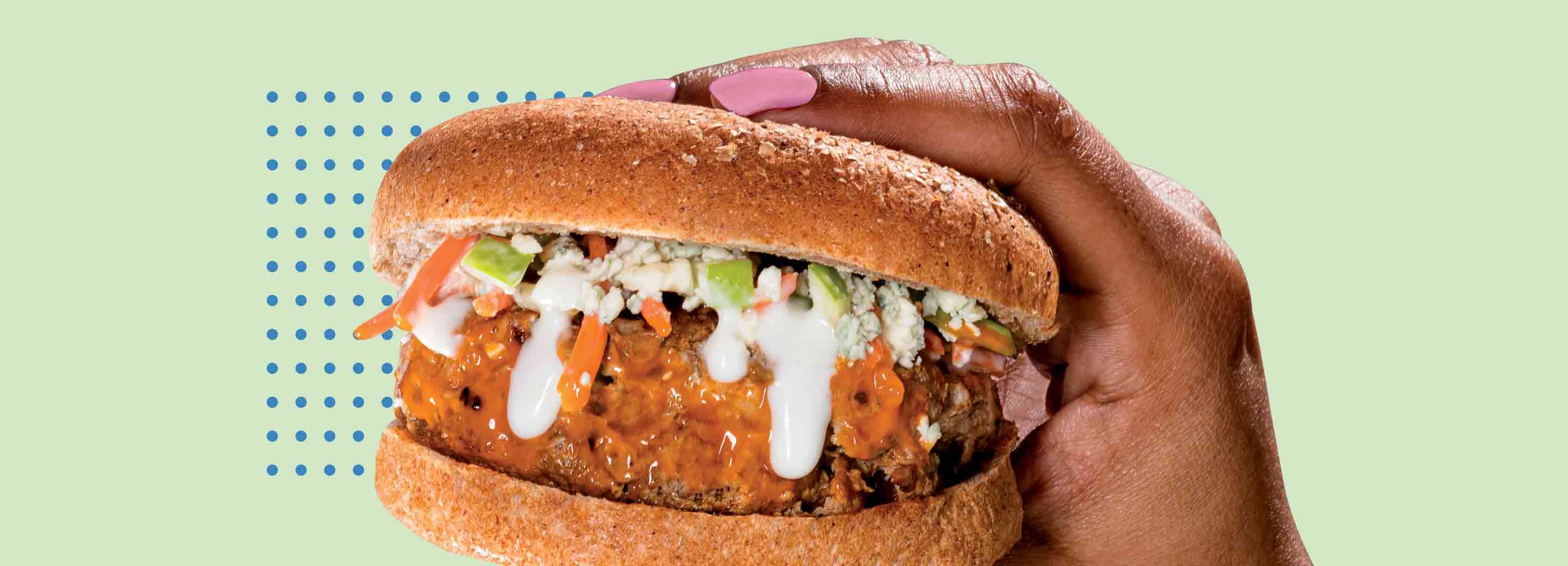 Buffalo Blue Cheese Turkey Burgers | Schnucks