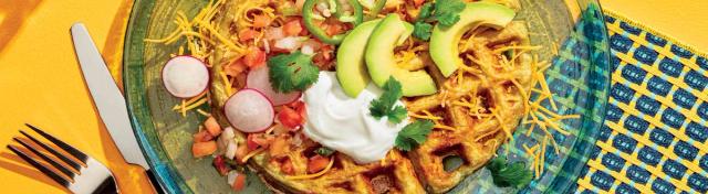 Mexican-Style Cauliflower Waffle