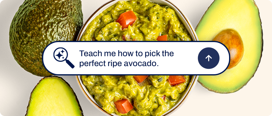 Teach me how to pick the perfect ripe avocado.