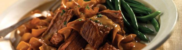Bottom Round Pot Roast with Mushroom Onion Sauce