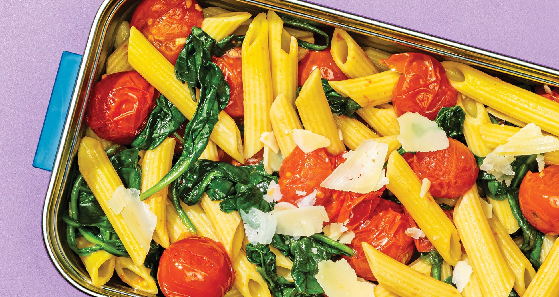 Super-Easy Tomato and Spinach Pasta