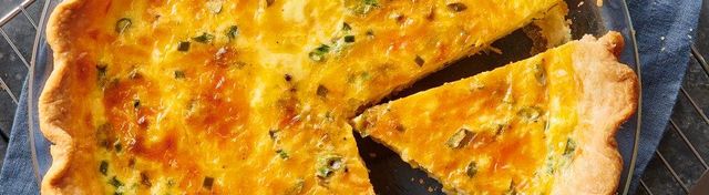 Jalapeño, Corn and Cheddar Quiche