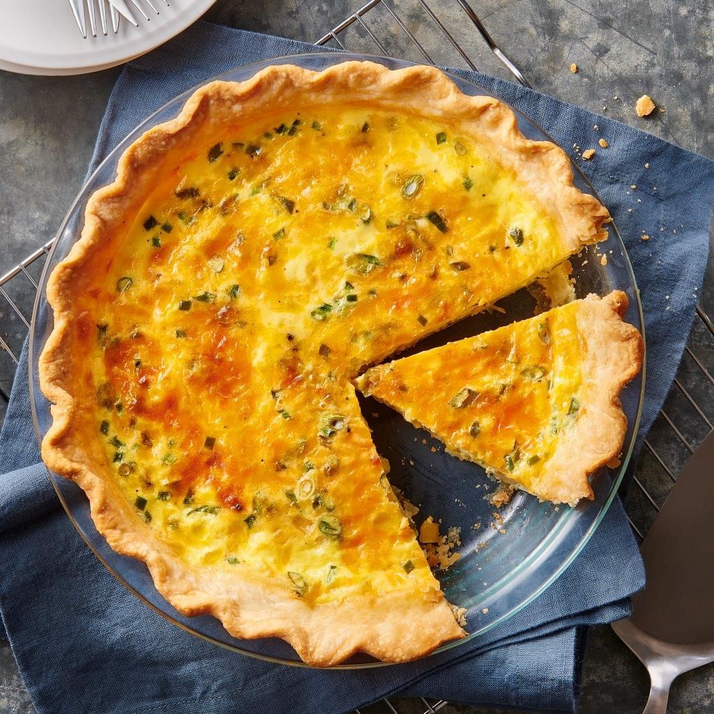 Jalapeño, Corn and Cheddar Quiche