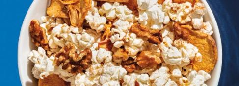 Cinnamon Apple Walnut Popcorn